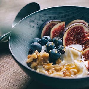 Bowl with mixed fruit