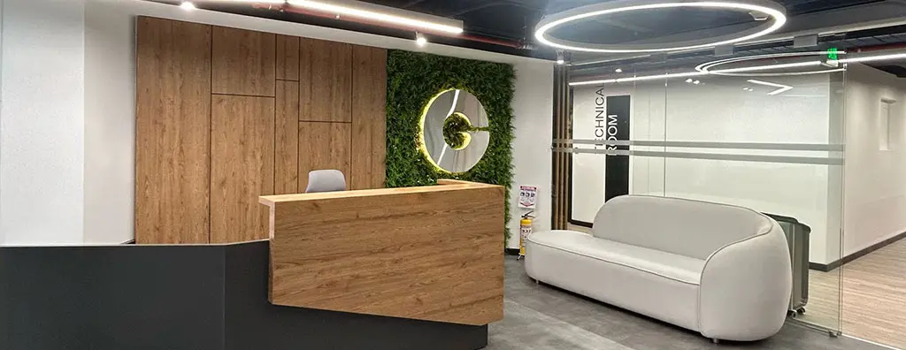 Reception area of the creative centre