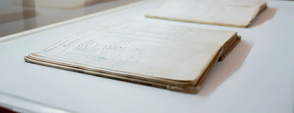Historic book with hand-written recipes