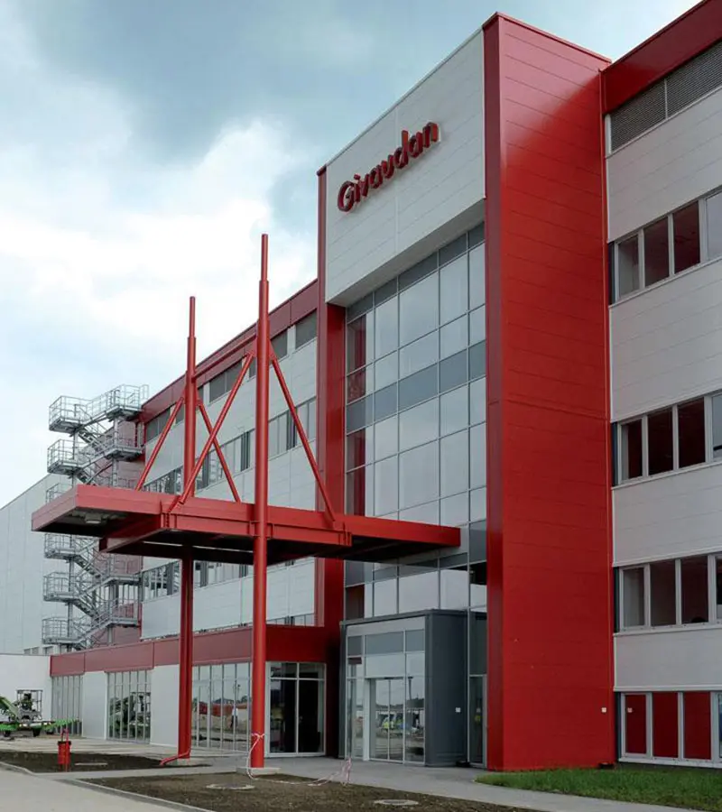 Frontside of Givaudan's Makó facility in Hungary