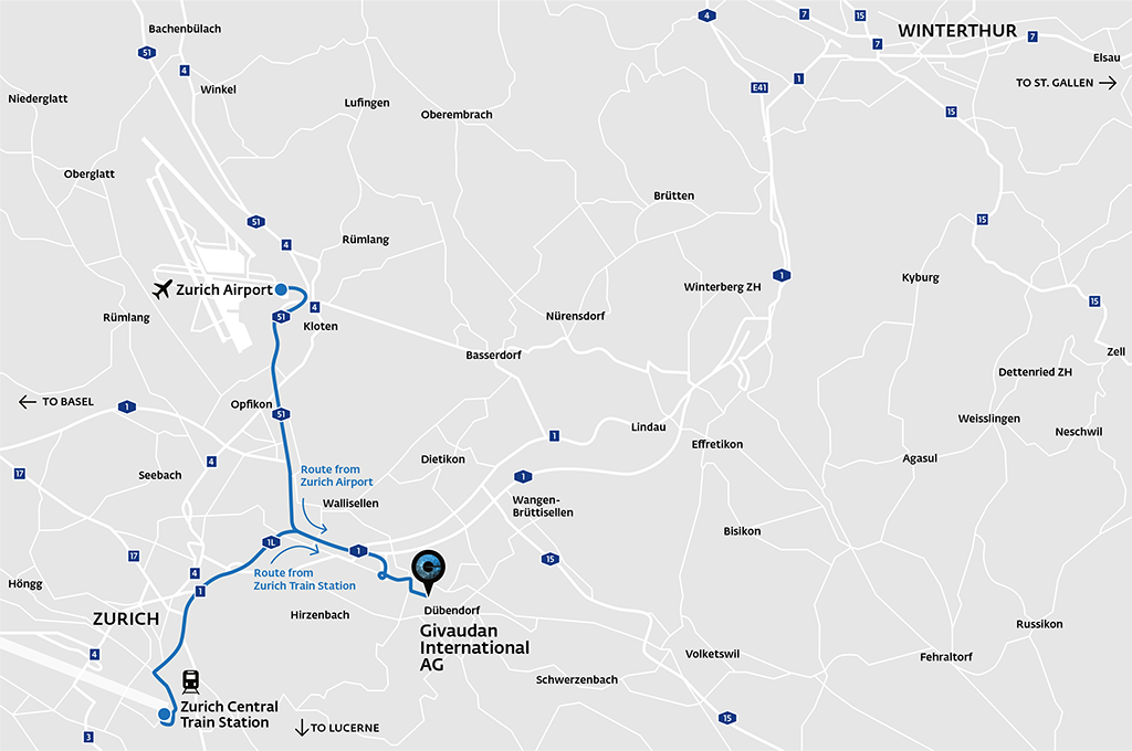 Givaudan Dübendorf roadmap