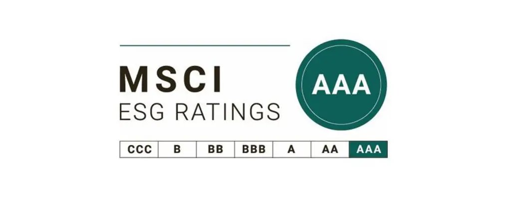 MSCI ESG AAA Rating since 2017