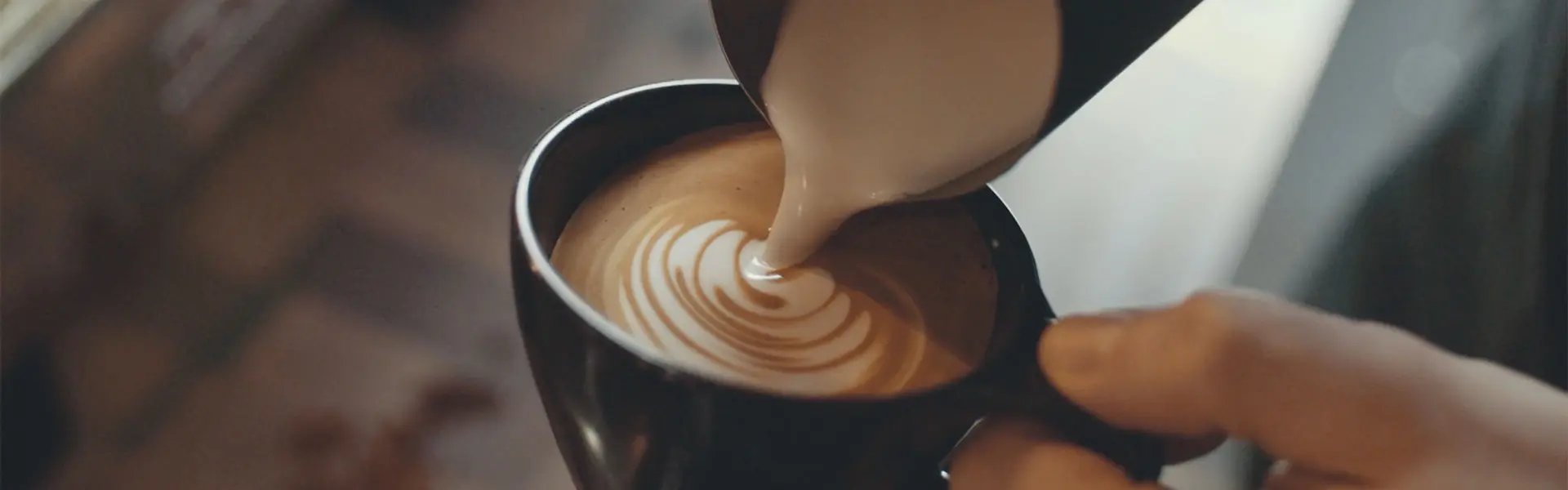 Pouring coffee