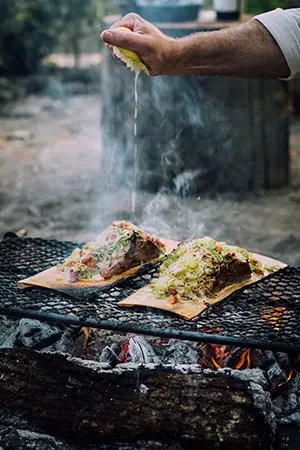 Grilled salmon