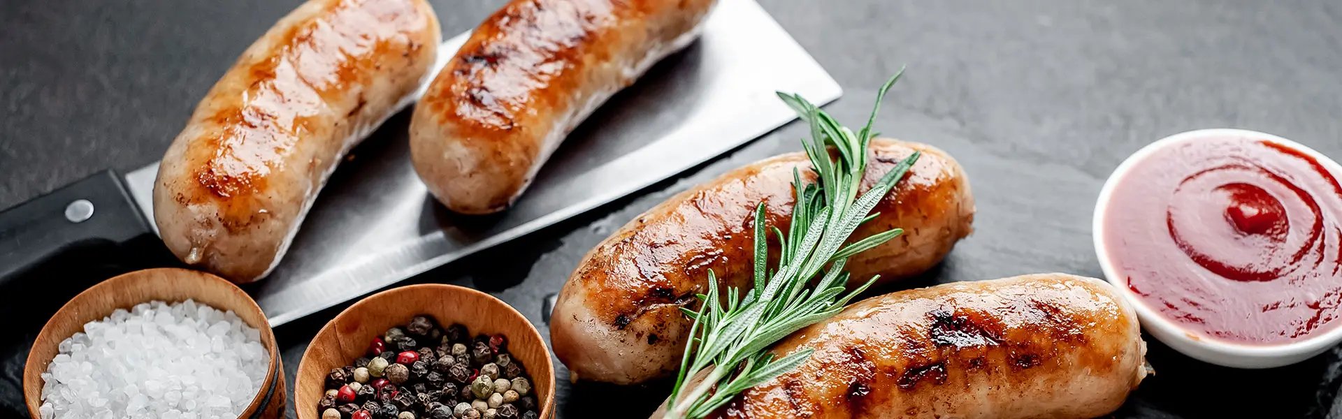 Grilled sausages