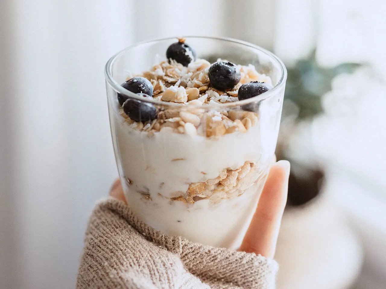 Plant-based dairy breakfast