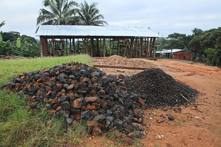 Building a school in Madagascar