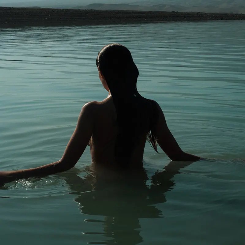 Woman in water