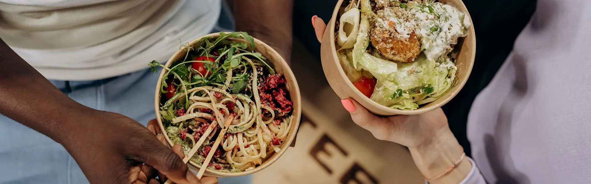 Food in bowls