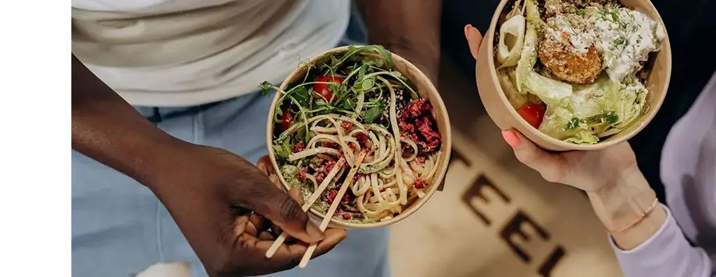 Savoury dish with chopsticks