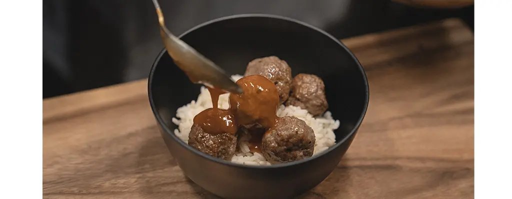An exotic fusion of meat, lentils and fragrant rice at a 40% ingredient cost saving.