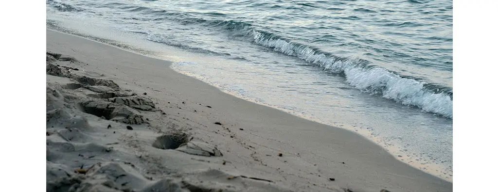 Ocean with beach