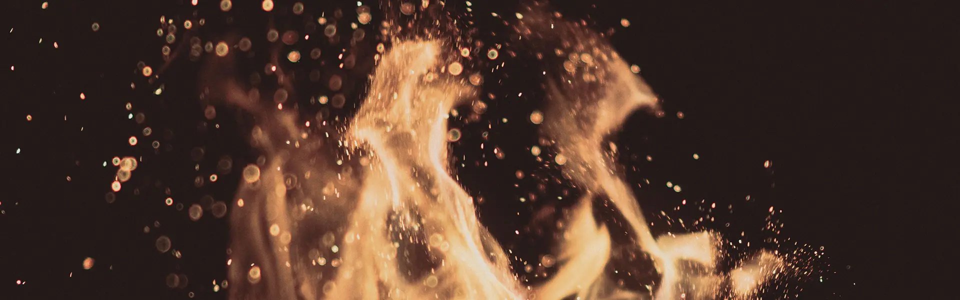 Fire at night