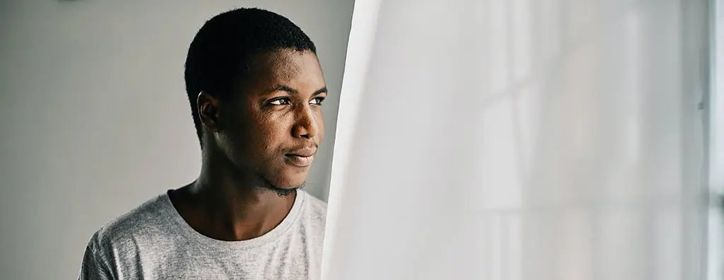 Black men at the window