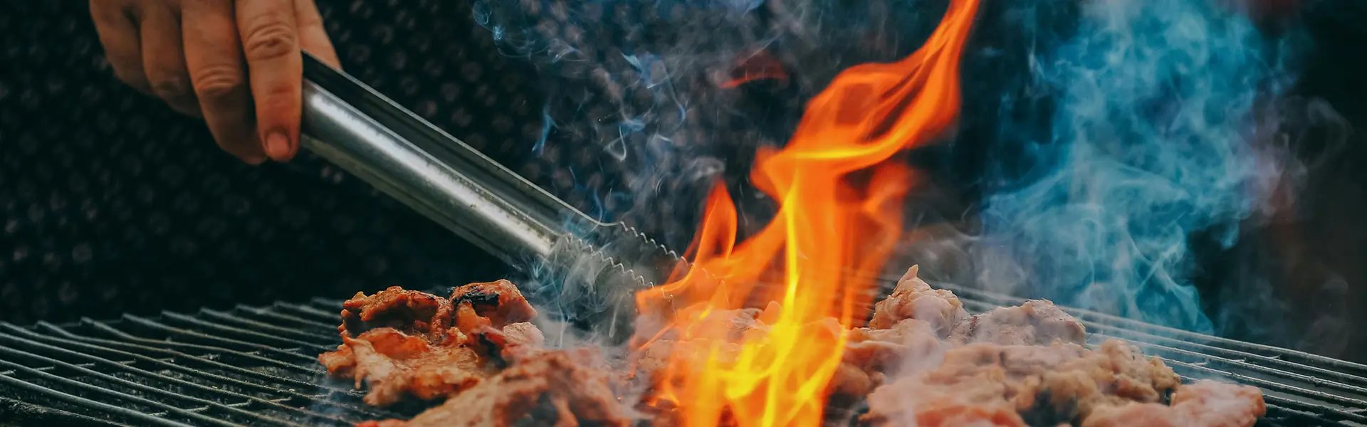 Smoked chicken on barbecue