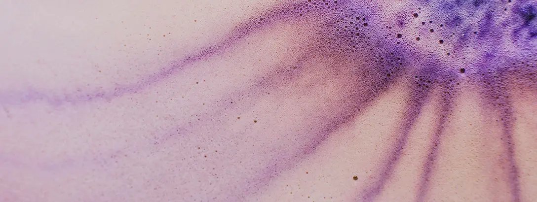 Macro image of a soap flower