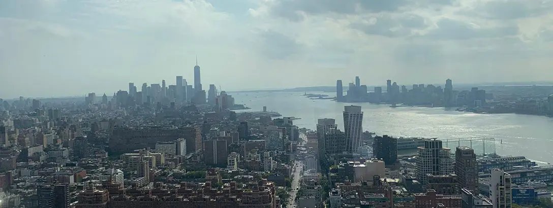 Aerial view of New York City