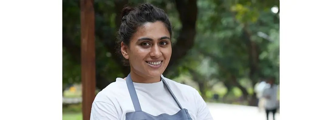 Headshot of chef Mythrayie Iyer