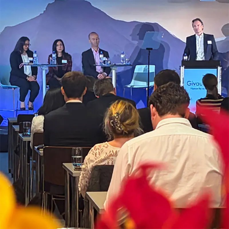 Christian Stammkoetter at the 2026 Spring Investor Conference presenting the first quarter sales