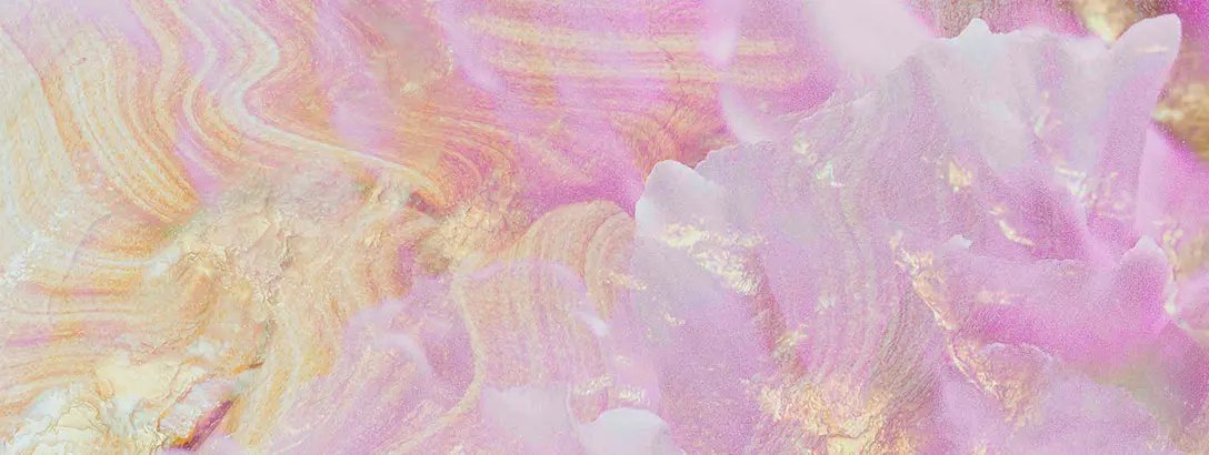 Abstract image swirls of yellow and pink