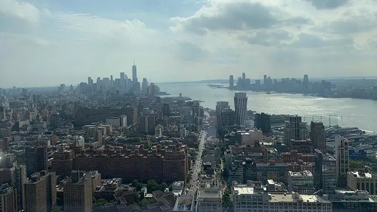Aerial view of New York City