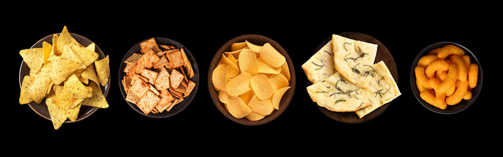 A variety of snacks