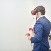 Trying out the VR