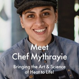 instagram post Meet Chef Mythrayie! From