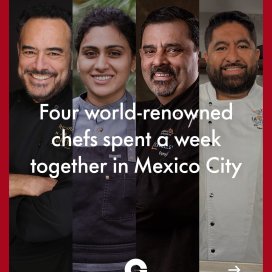 instagram post Four world-renowned chefs